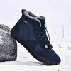 Men Winter Shoes Barefoot Ankle Boots Couple Ankle Snow Shoes Outdoor Hiking Sneakers Fur Warm Plush Boots
