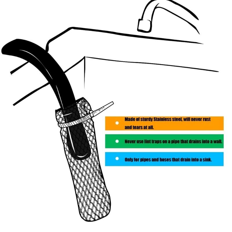Lot de 24 Crépines de Filtration en Acier Inoxydable 304 de Haute Qualité pour Siphons de Salle de Bain et Évacuations de Buanderie, Faciles à Nettoyer