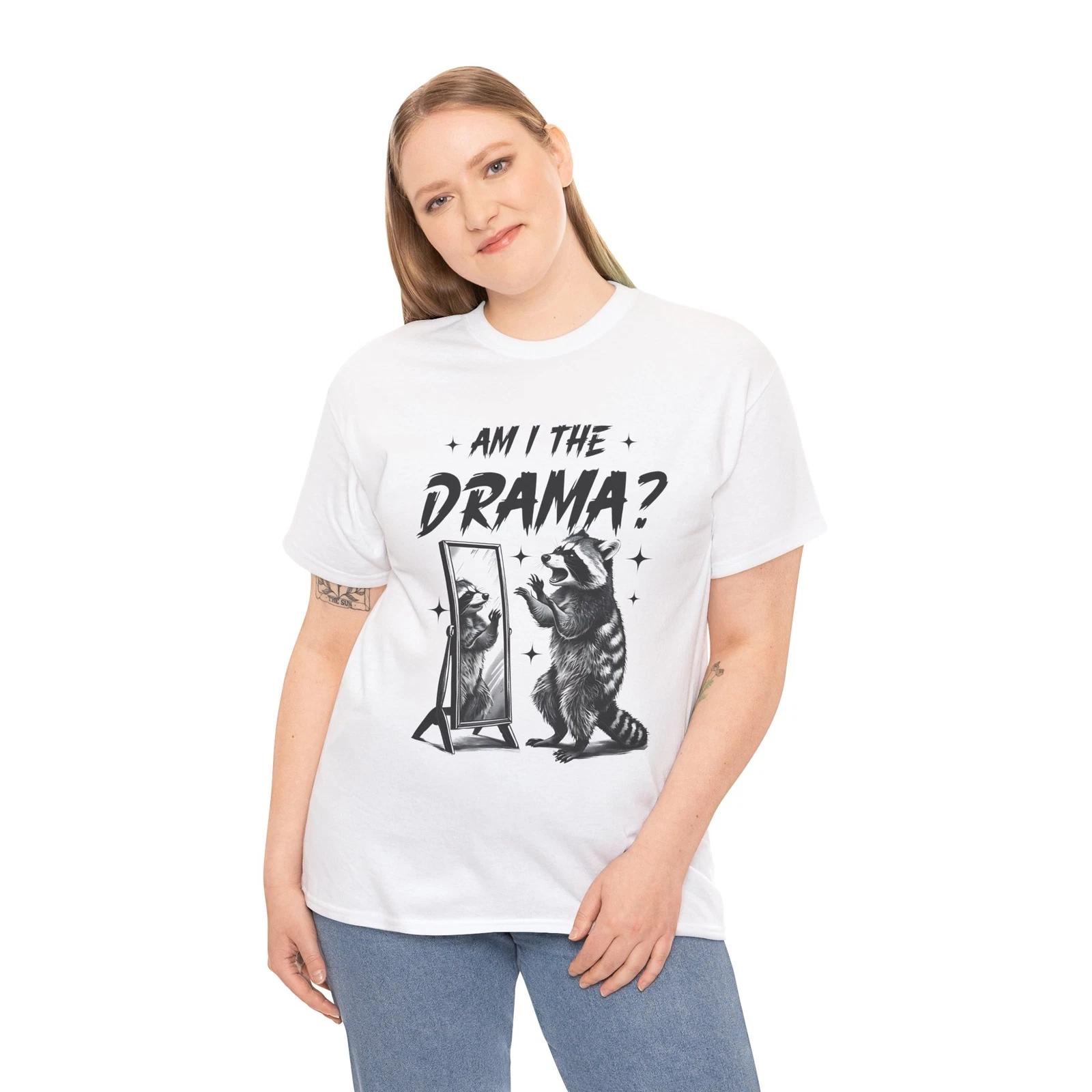Melodrama Enthusiast T-Shirt – Funny Reccoon Drama T-Shirt 2XL