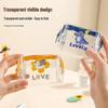 New User Exclusive: Waterproof Transparent Makeup Bag with Jewelry, Lipstick & Digital Storage