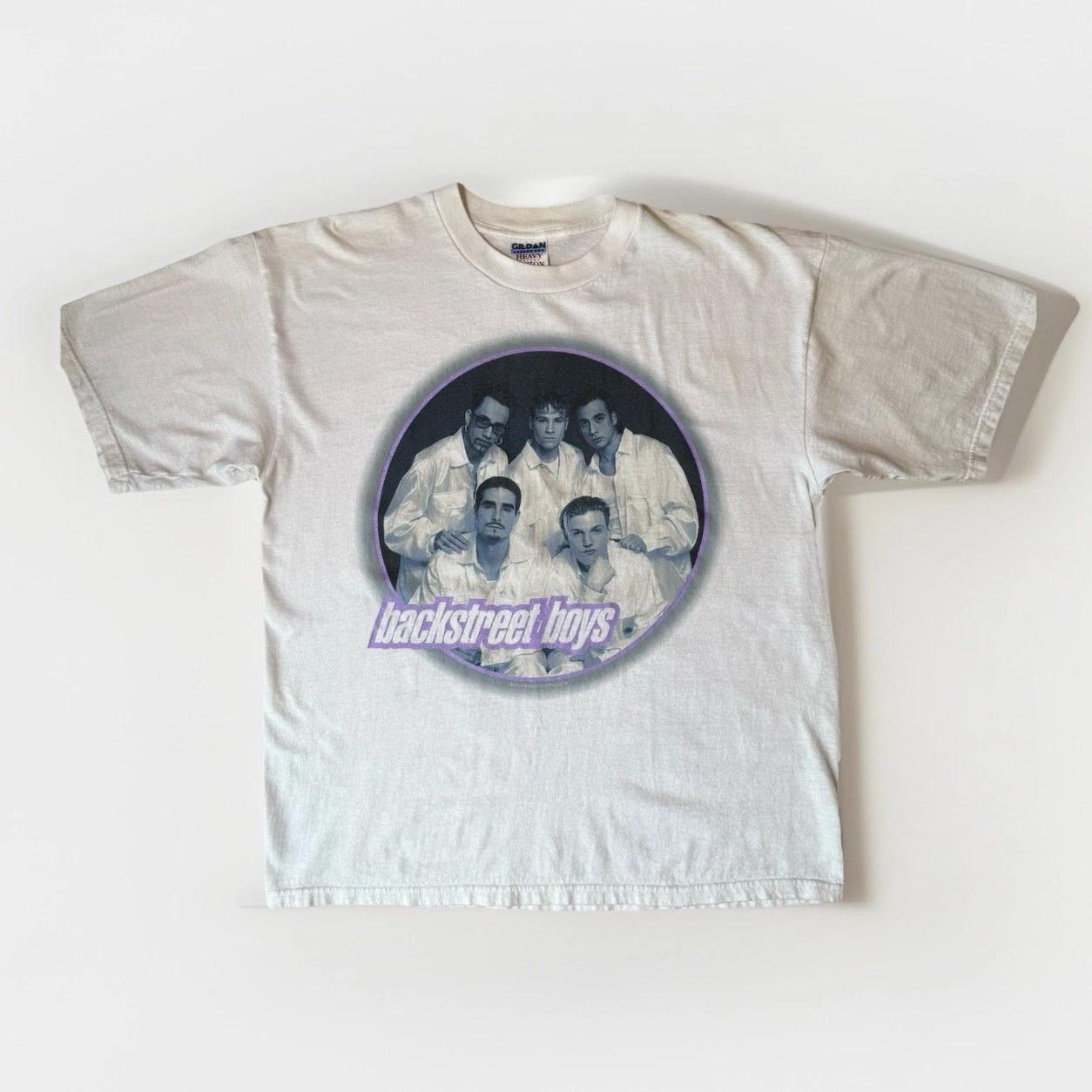 Vintage Backstreet Boys Shirt XL White Y2K Pop Music California Streetwear 4XL