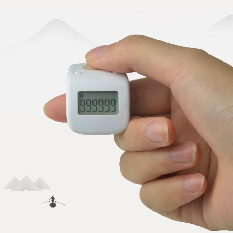 1Pc 6 Digit Beads Prayer Counter Digital LCD Finger Ring Tally Counter