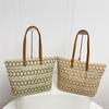 Spring/summer Fabric Patchwork Large Capacity Bags Versatile Durable Fashi Shoulder Bags New Seaside Vacati Casual Tote Bag