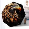 1pc Eagle Head Fashionable Automatic Opening/Closing Folding Umbrella with 8 Iron Bones, Plastic Handle Yy251015075