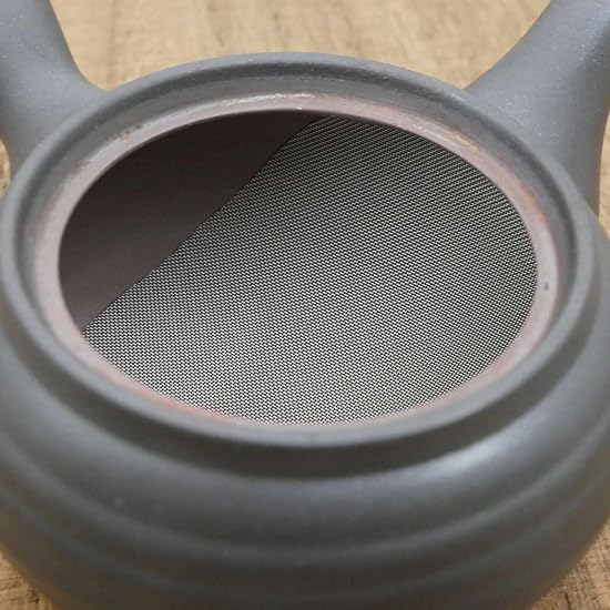 Suzuki Banko-yaki Kyusu (Teapot) 1.5-gou, Approx. 330ml, for 1-2 People, Yougan (Lava) Black, Made I