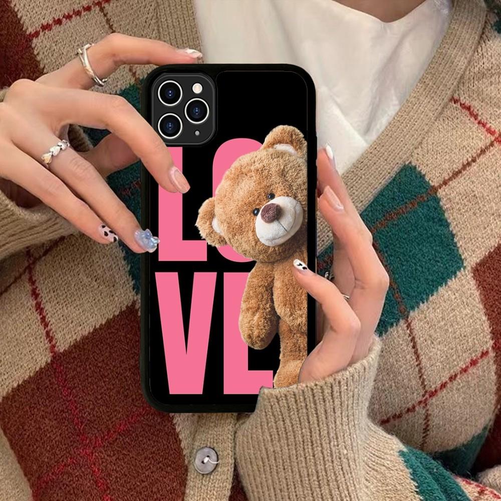 Ted Bear Phone Case Silicone PC+TPU For For IPhone 11 12 13 14 15 16 Plus Pro Max Cover