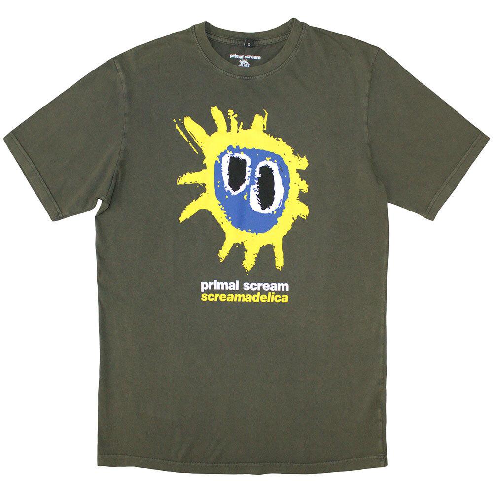 Primal Scream Unisex Stone Wash T-Shirt: Screamadelica (XX-Large) XL