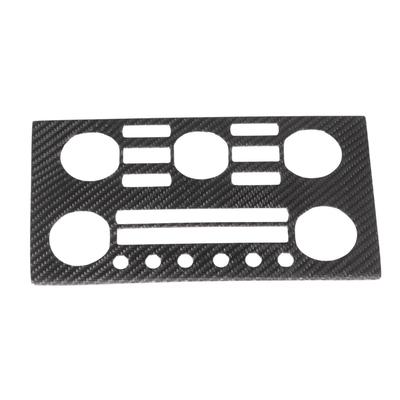 Carbon Fiber Central Control Air Conditioning Panel Sticker Cover Trim Replacement for Nissan GTR R35 2008‑2016