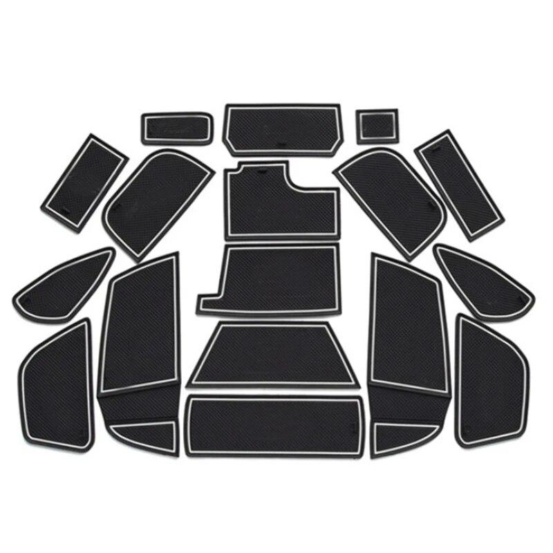 For Ford Focus 2015 2016 2017 Anti Slip Mat Anti-Slip Gate Slot Door Pad Interior Decoration Car-styling Acccessories Sticky