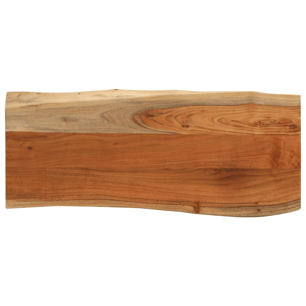 vidaXL Tischplatte 100x40x3,8cm Rechteckig Massivholz Akazie Baumkante braun