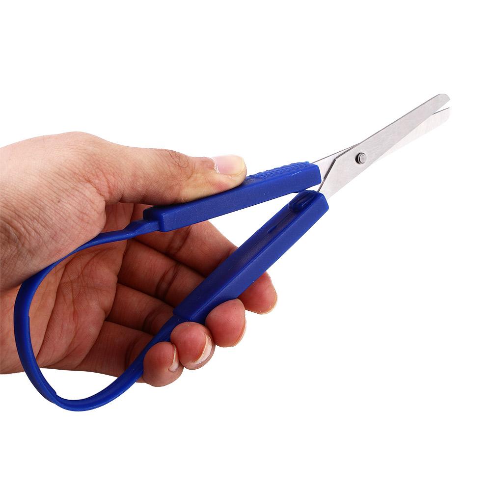 Colorful for Children Adults Cutting Paper Office Stationery Craft Cutting Supplies Adaptive Scissors Loop Scissors Yarn Cutter