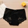 Lace Hollow Sexy Underwear Mid-waist Thin Mesh Transparent Briefs Seamless Breathable Women's Panties
