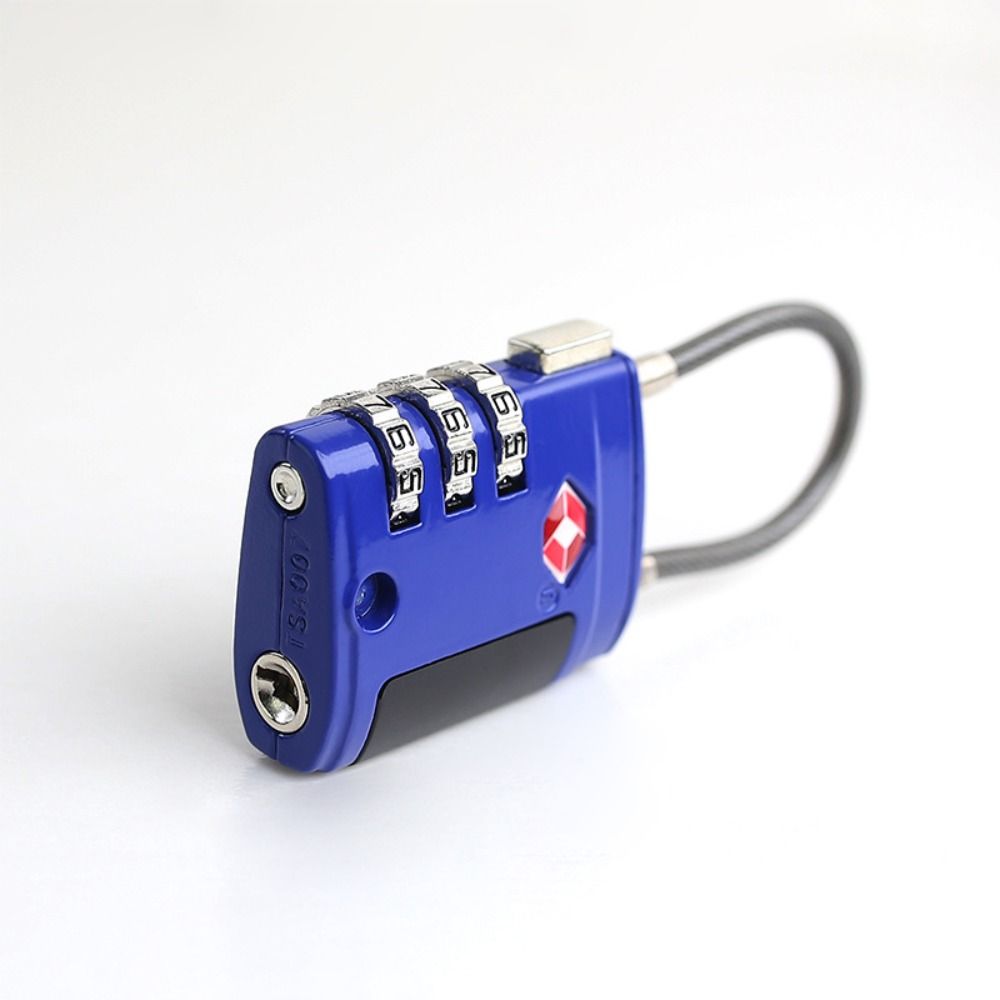 Anti-theft Customs Password Lock TSA Wire Rope Padlock Portable 3 Digit Combination Lock  Travel