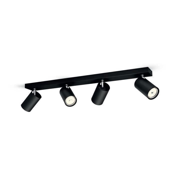 Vestavné bodové svítidlo - Philips - myLiving 5059430PN - GU10 - 4 žárovky - LED - Černá