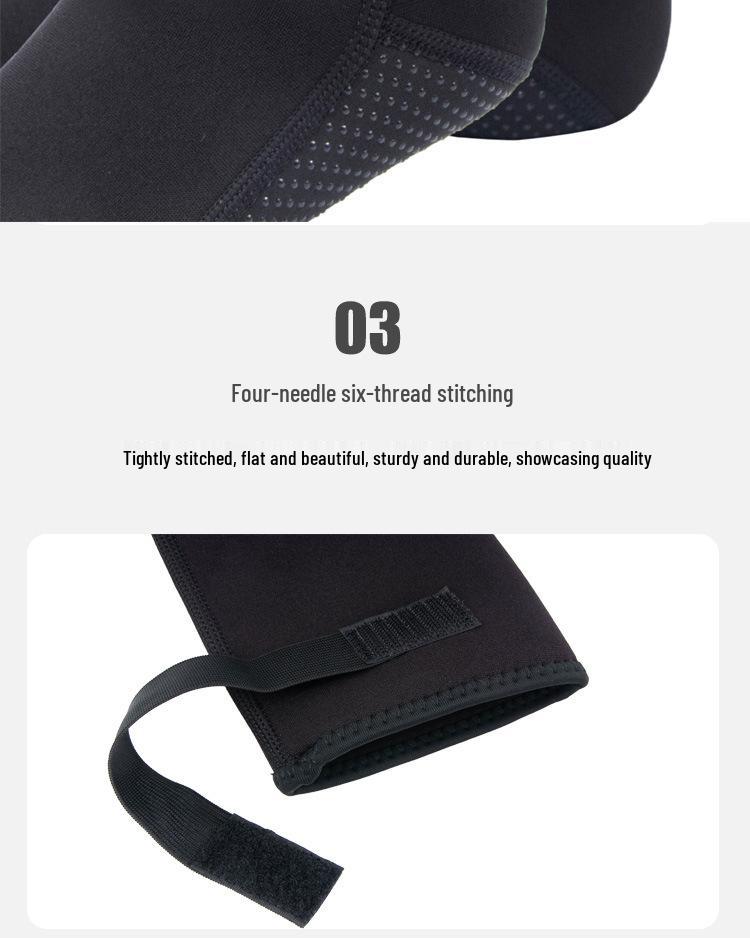 3MM Herren Rutschfeste Wasserdichte Tauch- und Schnorchelsocken - Warm, Langer Schaft, Verschleißfest