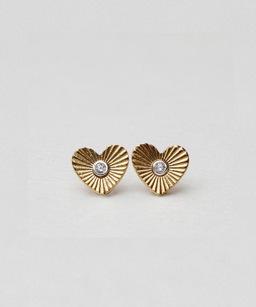 47Bag 925 Silver Heart Earrings Miel