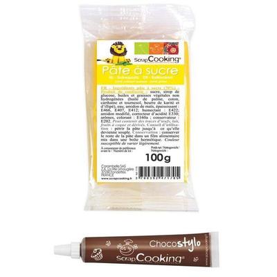 Chocolate Pen + Yellow Sugar Paste 100 G