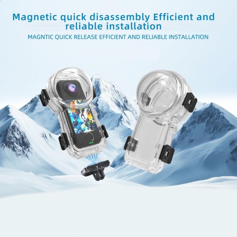 Invisible Dive Housing Dive Case For X4 Air Invisible Waterproof Case Action Camera Accessories Dive Case 50m Waterproof