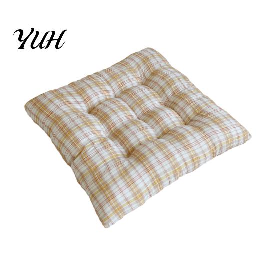 Warm Seat Cushion for Hard Chairs Plaid Chair with Ties, Soft Cozy Dining Pad, 16 High Elastic X Inch Non-slip Pad Home Office Chair, Dormitory