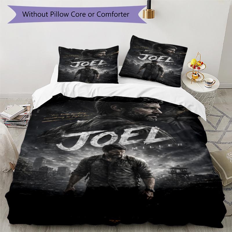 3pcs The Last of Us Bedding Set Duvet Cover Closure Includes 1 Duvet Cover & 2 Pillowcases, Soft and Comfortable for All Seasons.