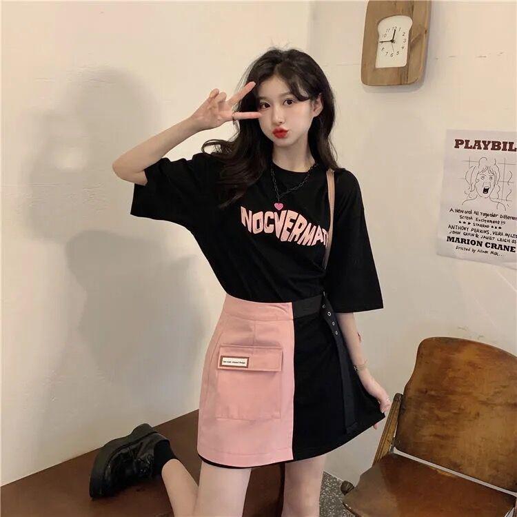 Chic Women's Two-Piece Summer Skirt & T-Shirt Set - 2022 Trendy Design