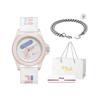 FILA 6113 Series Quartz Watch Silicone Strap White Dial 30M Water Resistant Sport Trend Couple Watch Women watches FLM38-6113-025