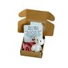 Little Bear In Box My Little Worry Bear Miniature Pocket Hug Bear with Positive Card Emotional Support Inspirational Gifts for Friends