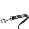 Hundeleine - HUNTER - Nappa Petit - Leder - Schwarz - 1,0 cm x 140 cm