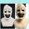 Mască de clovn bântuit Cap pentru Cosplay și Petreceri Latex Alb Înfiorător