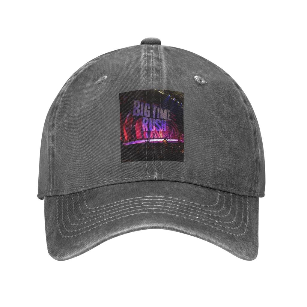 Big Time Rush BTR Band Music Washed Denim Cap Casual Baseball Caps Adjustable Hat Summer Unisex Baseball Hats