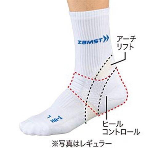 ZAMST Arch Lift Socks HA-1 Short for Tennis and Golf (Fits Both Feet), Size M, Black, 375012