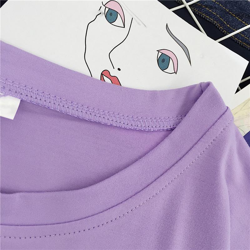 Hirsionsan Punk Short Sleeve Women T Shirt 2020 New Summer Gothic Graphic Tees Streetwear Soft Letter Printed Ladies Cool Tops