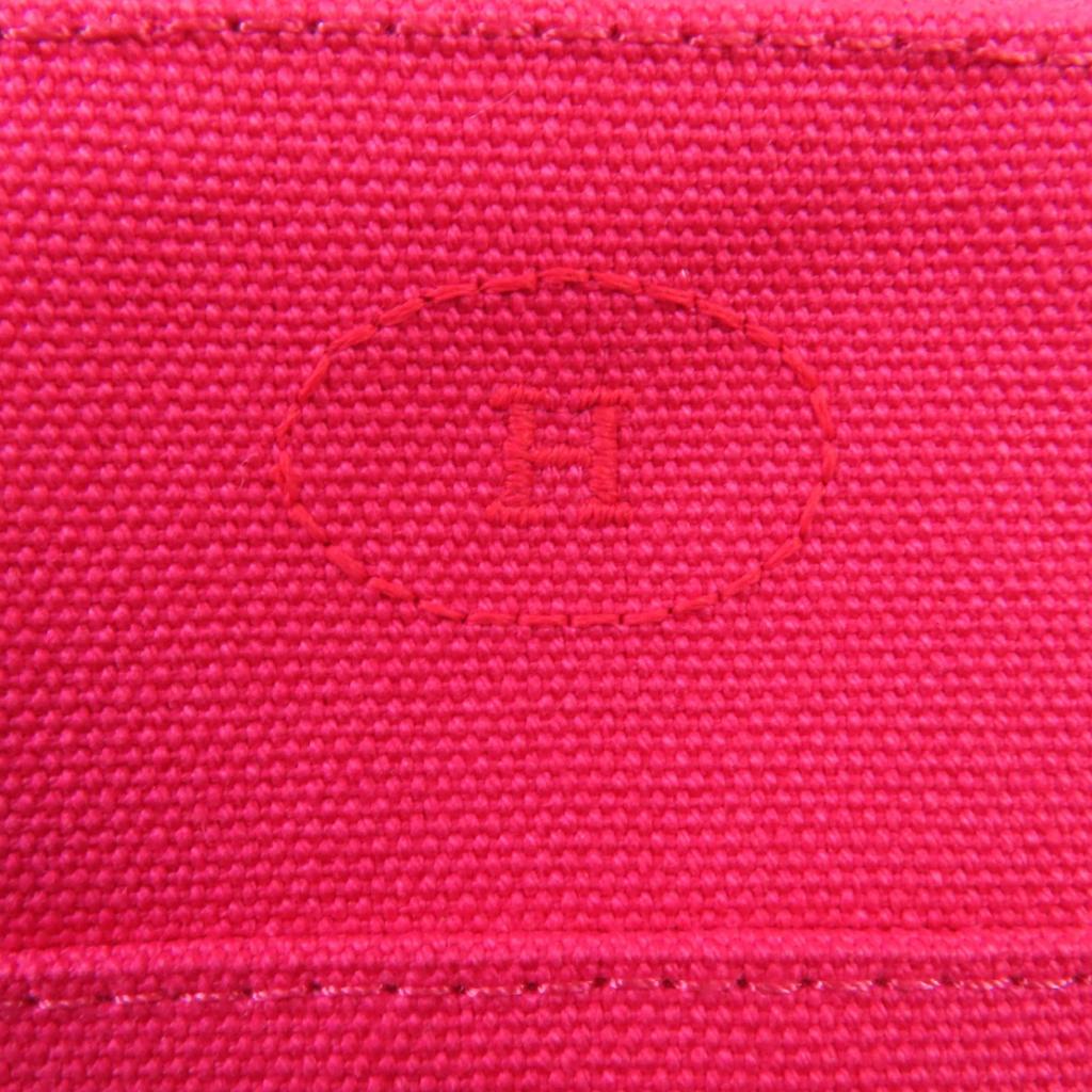 Excellent HERMES Pouch Boride Pouch Mini Mini Pink Cotton Women Used