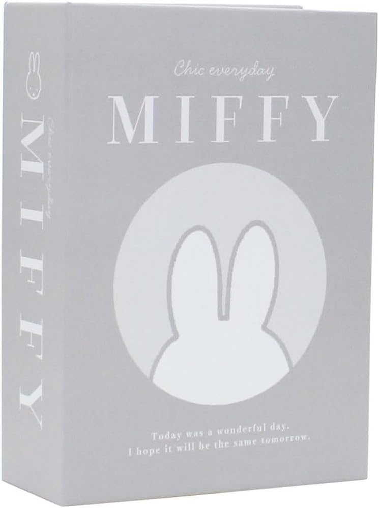 

Tees Factory Miffy Коробка в форме короткой книги, широкая/серая, MF-5545141SG