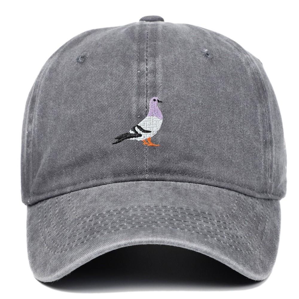 Pigeon Embroidery Pattern Baseball Cap Casual Sunscreen Hats Fashion Baseball Hats All Seasons