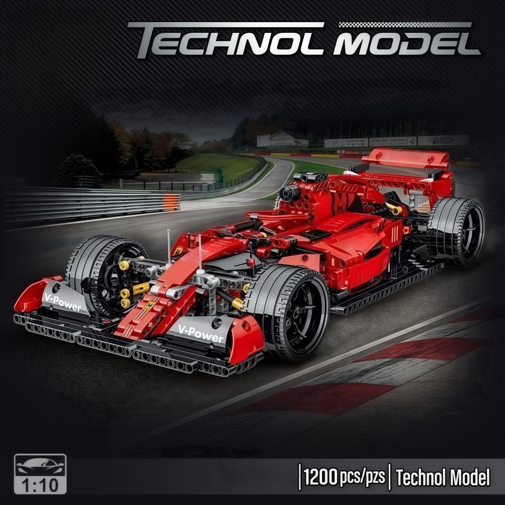 Non-Toxic 1200Pcs Super Racing Car Building Blocks Sets Technical Moc Model Creative 3D Display Bricks Christmas Gifts For Adults Kids