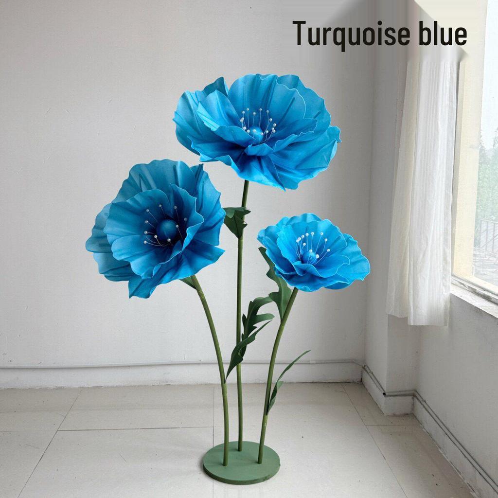 Large Foam Paper Flower Stands for Wedding, Event, or Window Display Decor