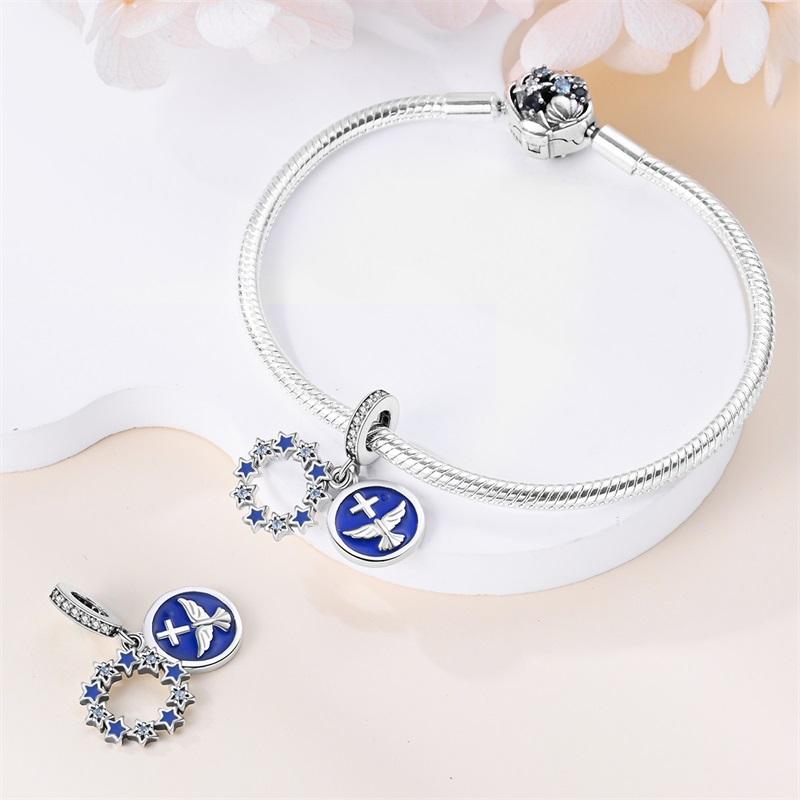 Charms Plata  Dove Of Peace Beads Fit Original  Bracelets Charms For Women Jewelry Diy Making Gifts