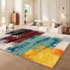 RAKKS Modern Geometric Abstract Theme Crystal Pile Carpet for Living Room,Bedroom,Bedside,Sofa,Coffee Table,Floor Mat Home Decor