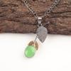 Sisters Day Sale Oval Natural Green Cat'S Eye 925 Sterling Silver Ethnic Pendant PP-55-30