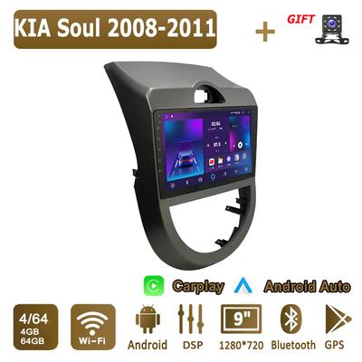 Android Carplay Car Radio For KIA Soul 2008-2011 Multimedia Player Head Unit Stereo GPS Navigation BT WIFI 4+64GB