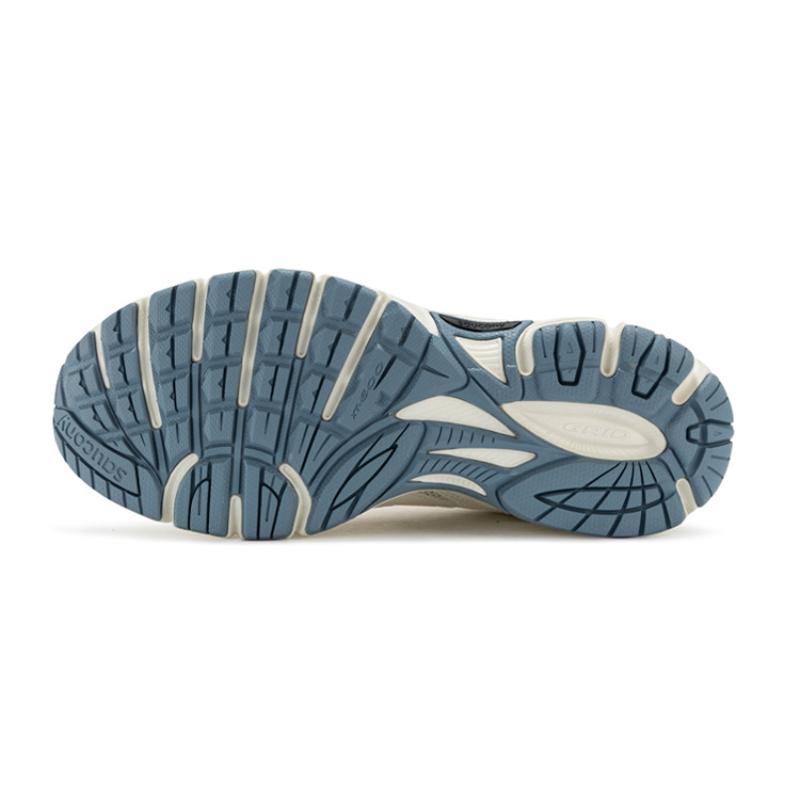 Saucony Cohesion 2K Shock Absorbers Slip Resistant Abrasion Resistant Low top Running Shoes Unisex White Blue Saucony S79016-1