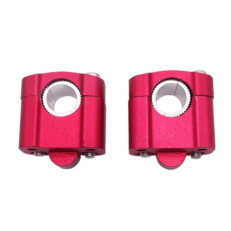 1 Pair Motorcycle Clamp Riser Handle Bar Mount Tripod Adapter For 22MM-25MM Universal Pit Dirt Frame Fittings Bike Moto Aluminum