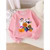 Kids Sweatshirt,Round-Neck Pullover , Cute Print Sweatshirt, Soft Casual Sweatshirt, Easy-Care Pattern Outfit
