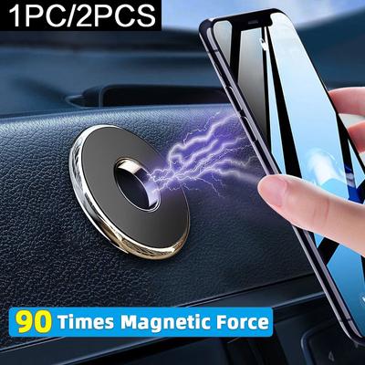 1PCS Autotelefonhalter Magnetischer Autotelefonhalter Armaturenbrett Mini Runde Form Ständer Magnet Autohalterung für die Wand Geeignet für Mobiltelefon MYY