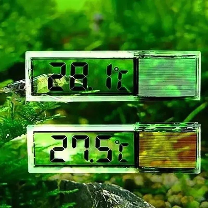 Aquarium Thermometer Digital, Waterproof LCD Temperature Monitor for Fish Tank Aquarium, Compact Design Temp Display Accessories