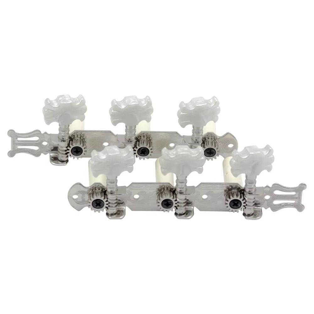 2Pcs/Set Metal Machine Head Tuners Keys Semi-closed Guitar String Tuning Pegs Folk Acoustic