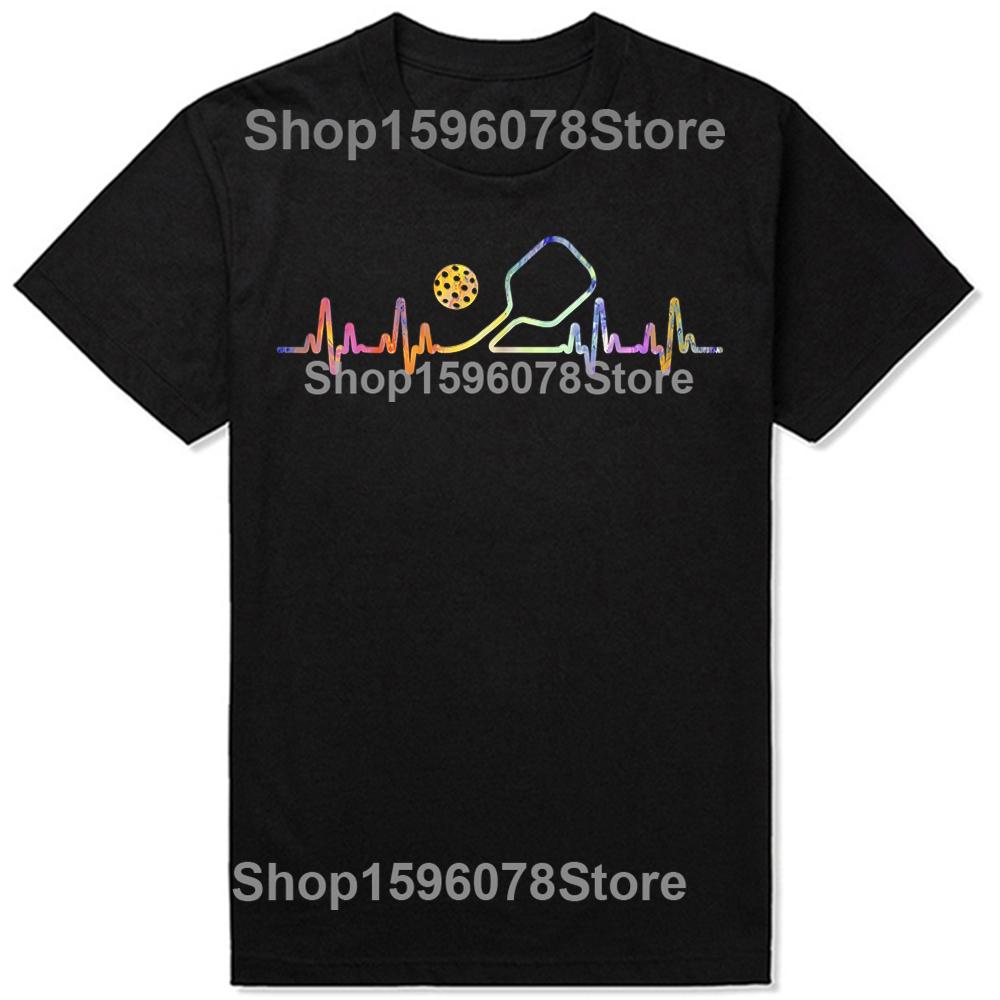Funny Pickleball Art Pickle Ball Lover T-Shirt Summer Men Fashion T Shirts Cotton Short Sleeve Oversized Loose T-shirt Tops