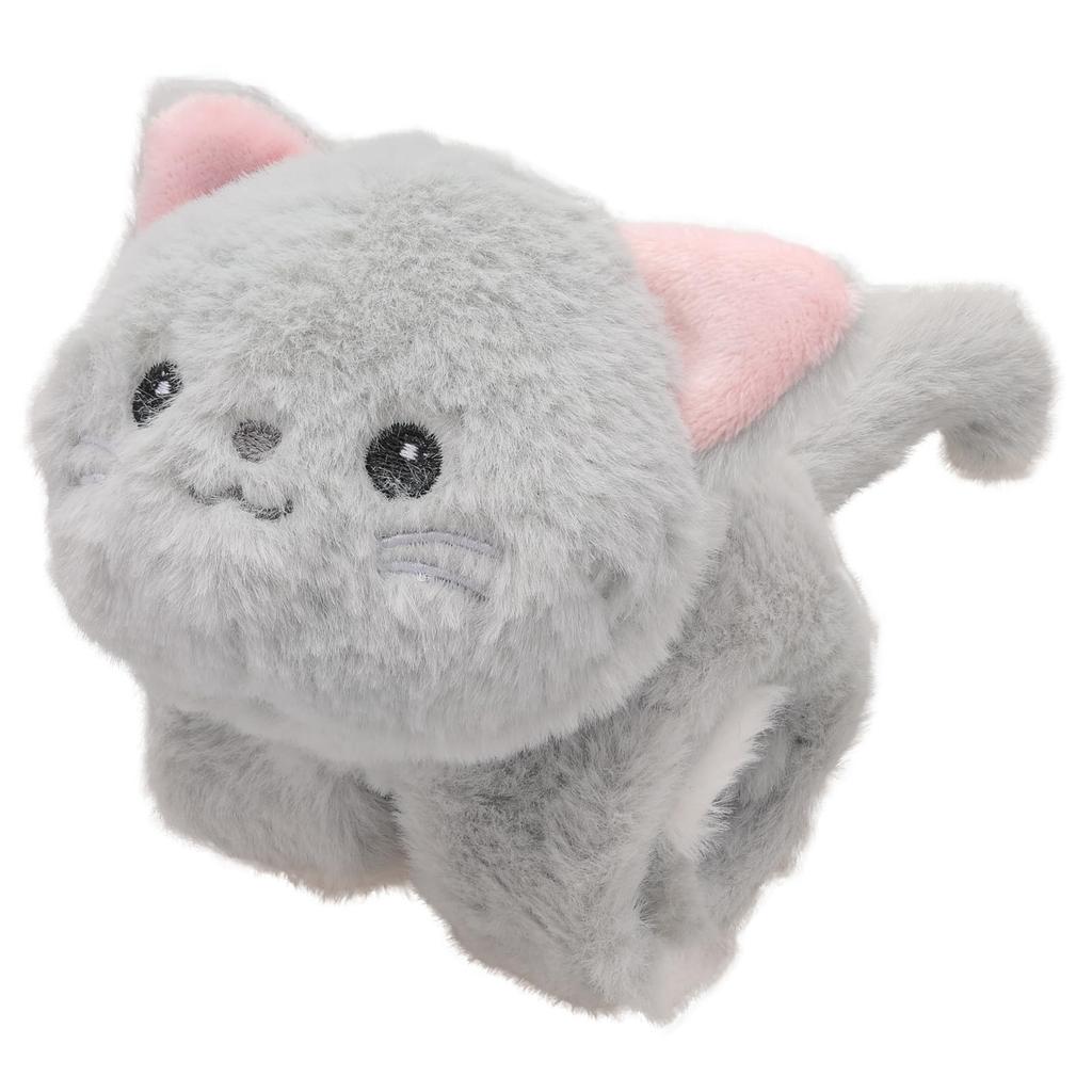Onda Snap Band Plush Toy Cat Bracelet Wristband Snap Cuddly Cat, Gray