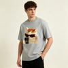 Summer Unisex Cotton Tee Funny Sunglasses Cat Graphic Round Neck Loose Harajuku Daily Casual Unisexs T Shirt